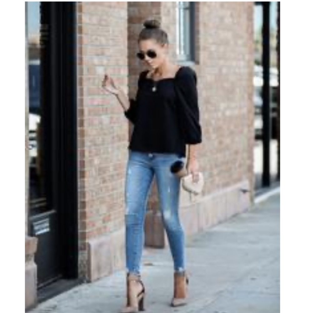 Jules puff sleeve blouse